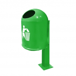 Урна металева оцинкована "R2D2 Green" без попільнички.