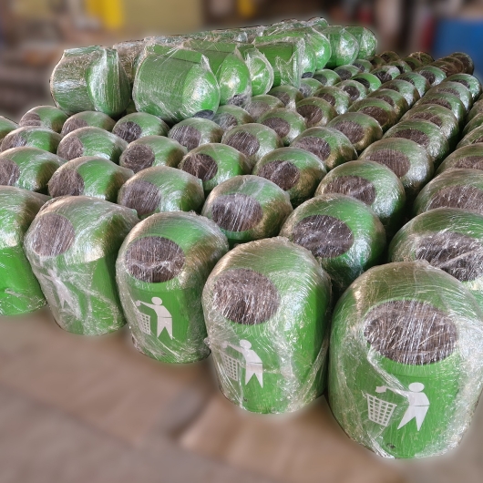 Урна металева оцинкована Європа "Orange" без попільнички