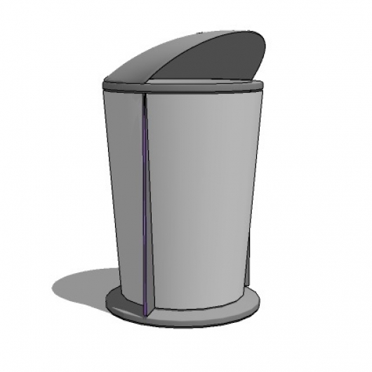 Урна садова металева