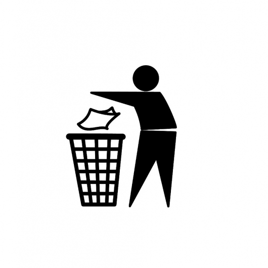 Наклейка на урну 